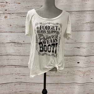Torrid white cowgirl shirt